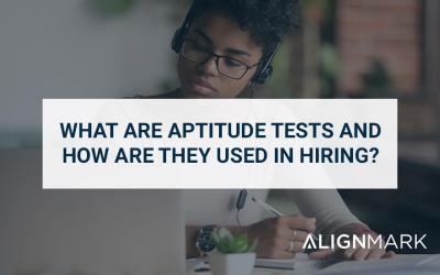 What are aptitude tests and how are they used in hiring? 